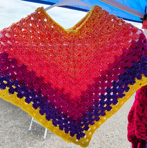 Toddler Rainbow Poncho