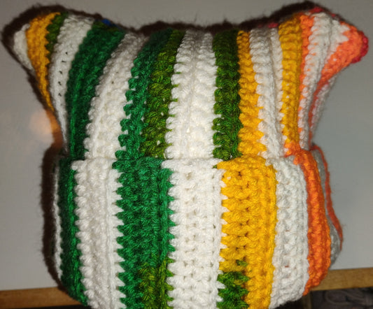 Crocheted Cat Ear Beanie
